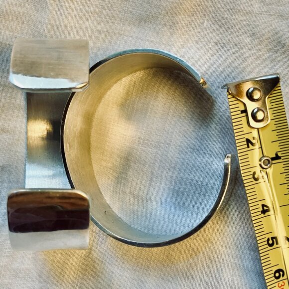 Pair of beautiful Sterling Silver Cuff Bangle Bracelets - Picture 5 of 5